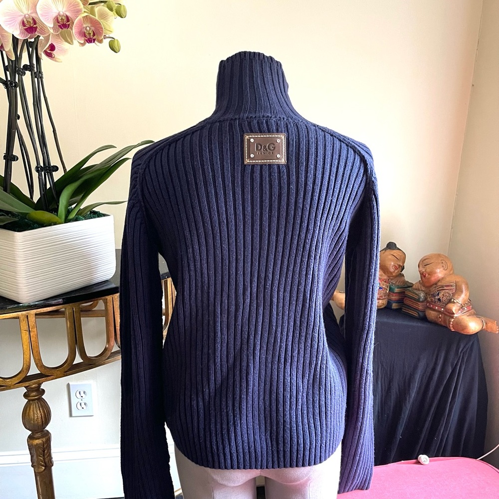 D&G Junior Wool Cotton Blended Sweater Sz M View 4